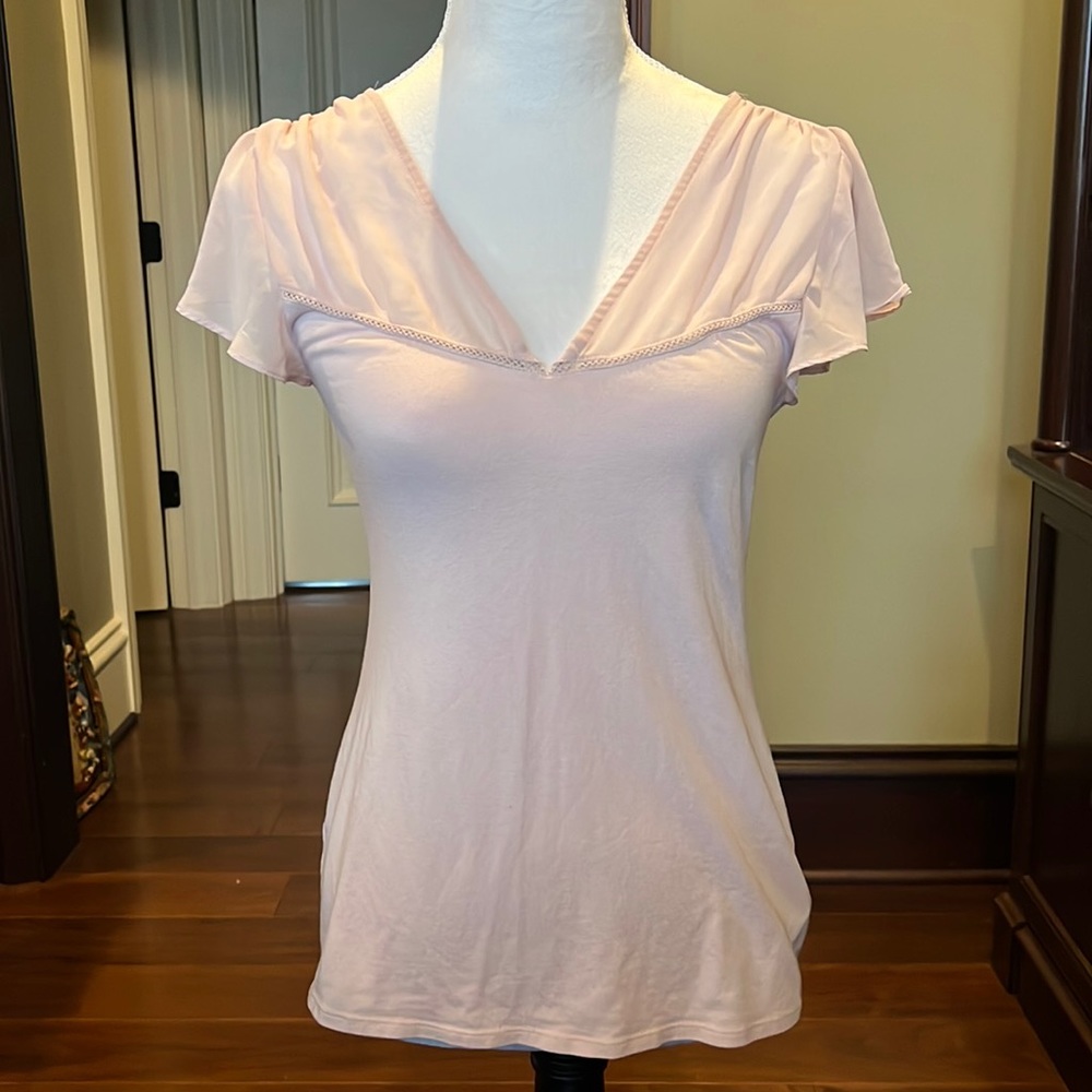 Soft pink blouse small